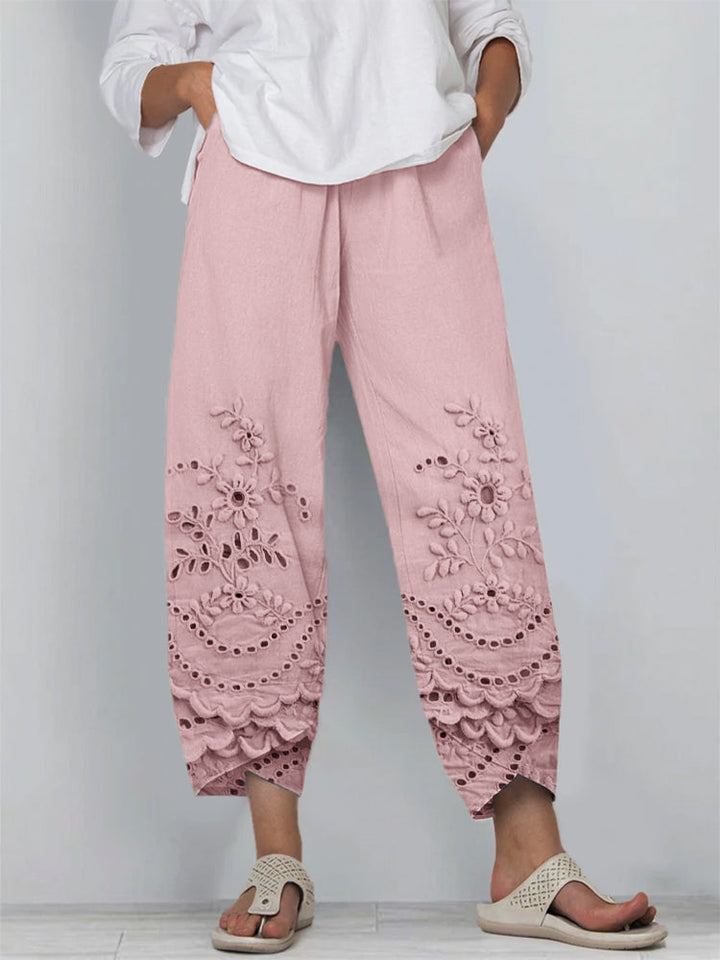 Noelya™ | Printed Lace Pants