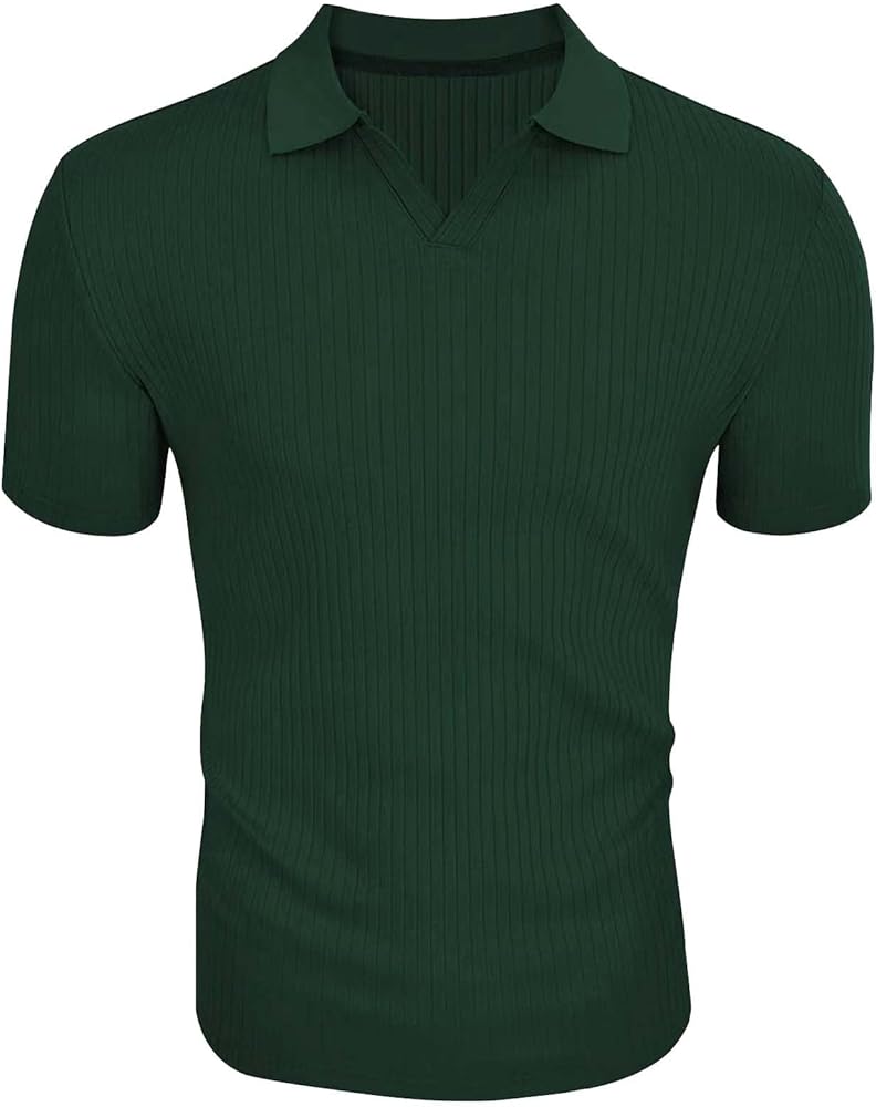 Elijah™ - Solid Striped Lapel Polo Shirt