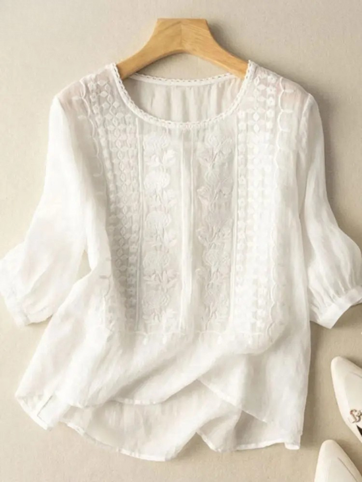 Florence™ - Embroidered Boho Blouse (Small Fit)