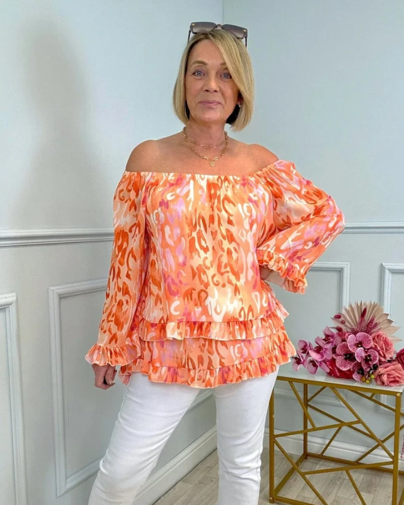 ORALIE - STYLISH FLORAL BLOUSE