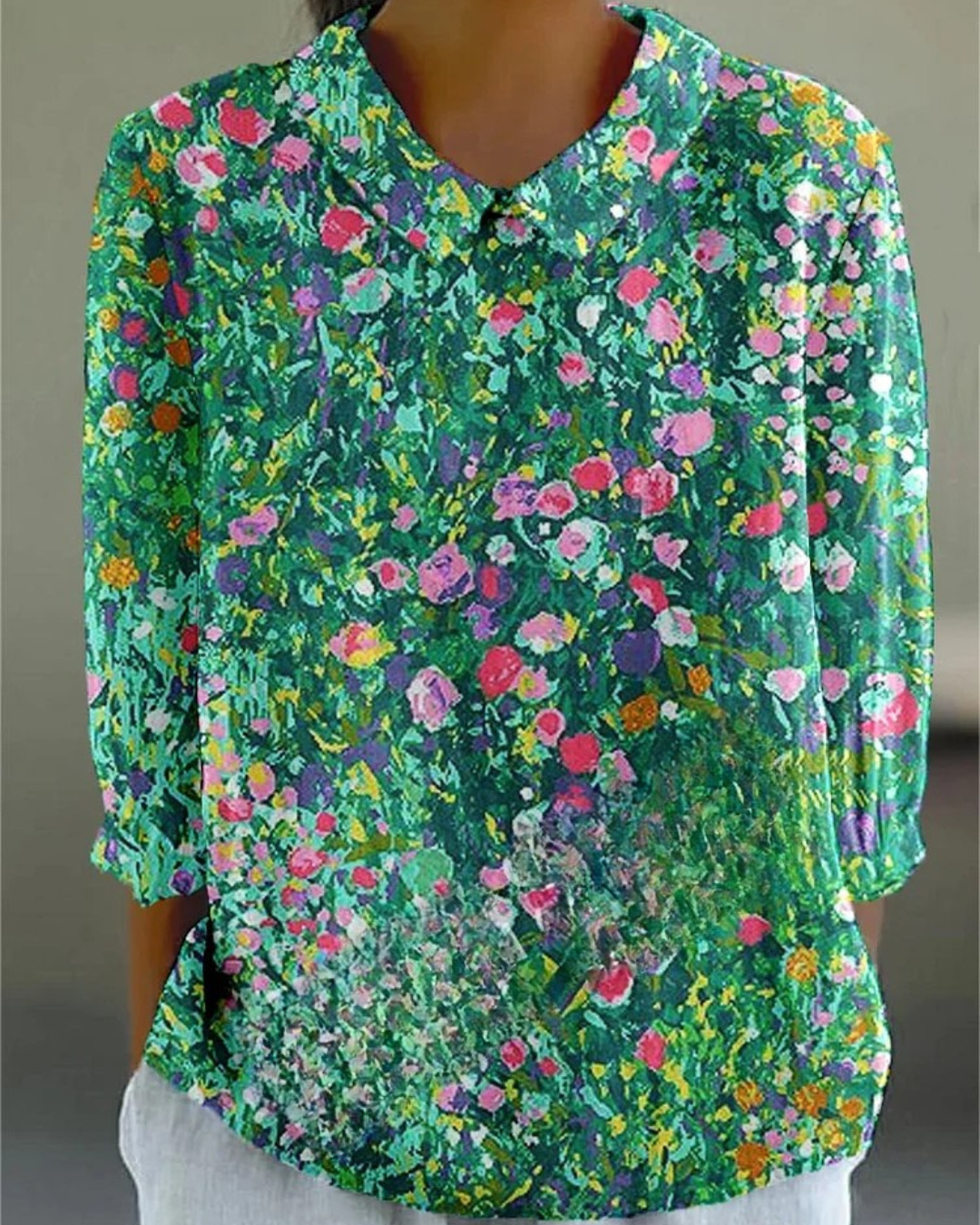 Chalia - Colorful Retro casual cotton and linen