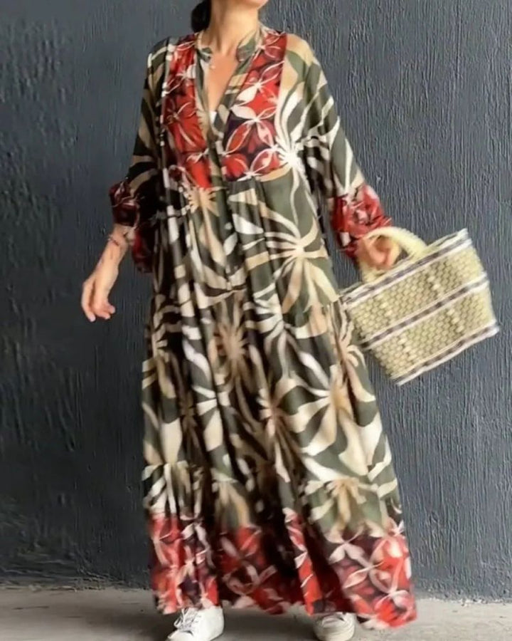 VALIRIA - FLOWY PRINTED DRESS