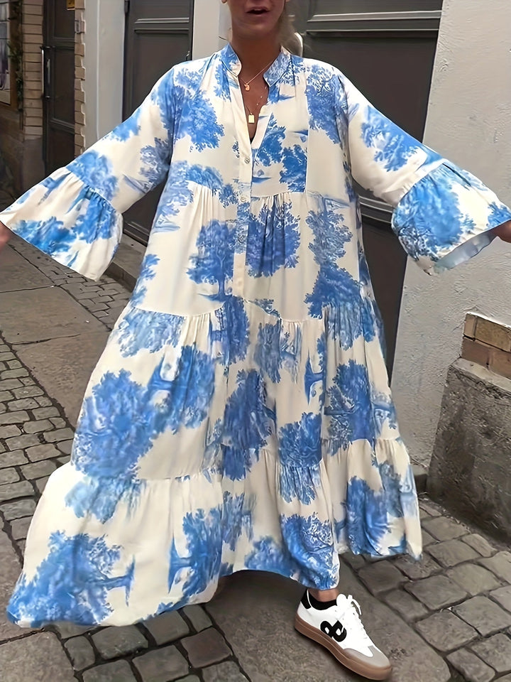 Hannah™ - Stylish Floral Print Casual Dress