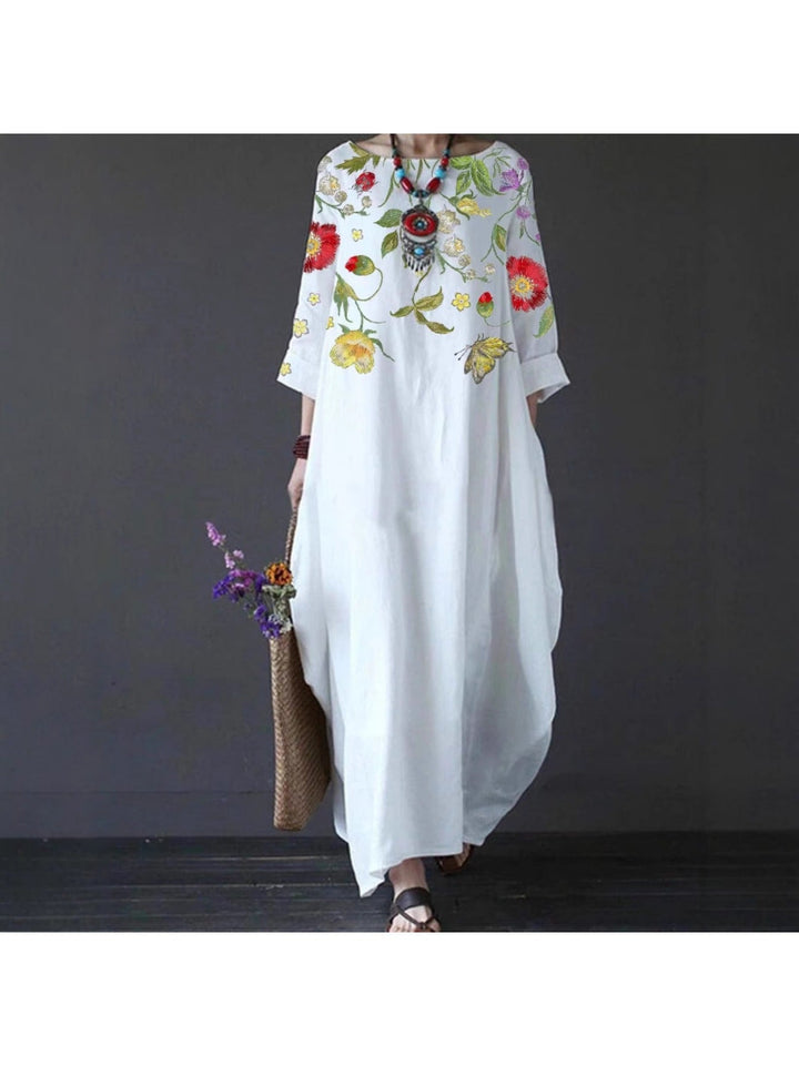 Jahra | Plus Size Floral Maxi Dress