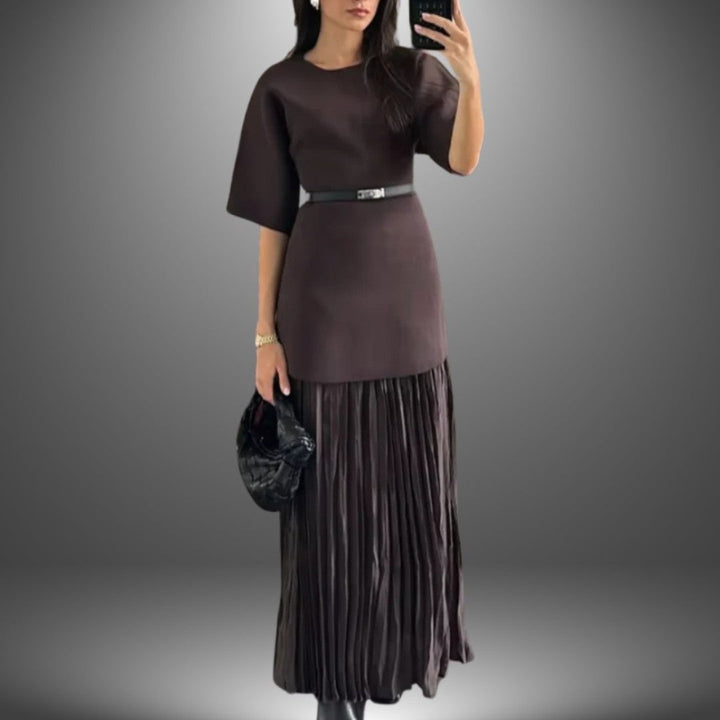 Anabella - Pleated Maxi Dress