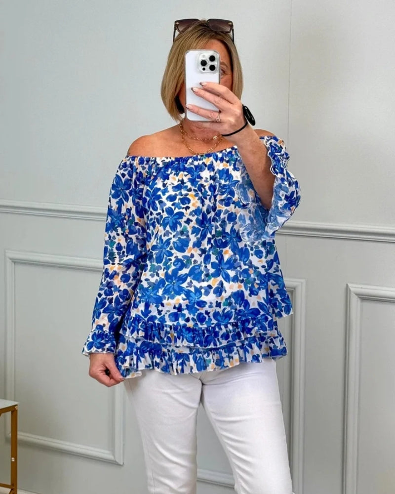 ORALIE - STYLISH FLORAL BLOUSE