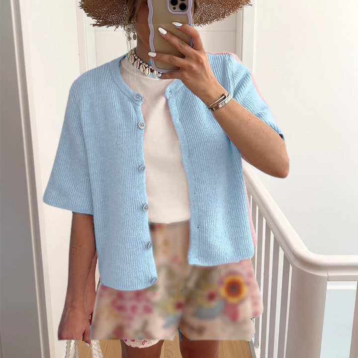 ALMA™ – Casual Summer Lightweight Short Sleeve Cardigan