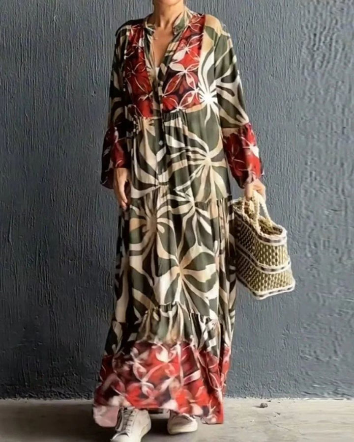 VALIRIA - FLOWY PRINTED DRESS