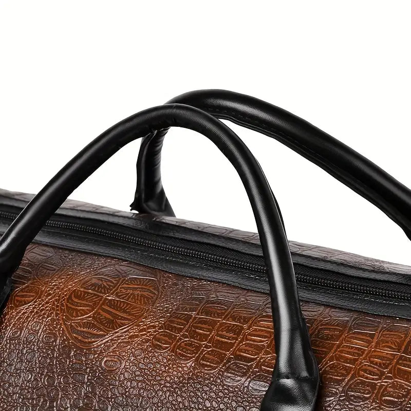 Lucas™ - Vintage Crocodile Pattern Duffel Bag
