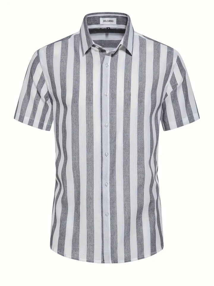 Liam™ - Casual Short Sleeve Striped Shirt