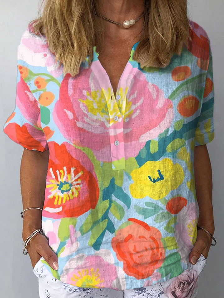 Reese - Watercolor Flowers Art Print Dress, Tops and Pants