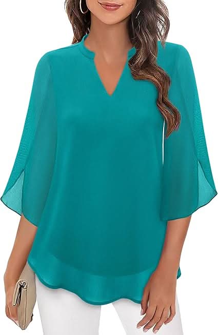 Celeste ™ - Chic Layered Blouse