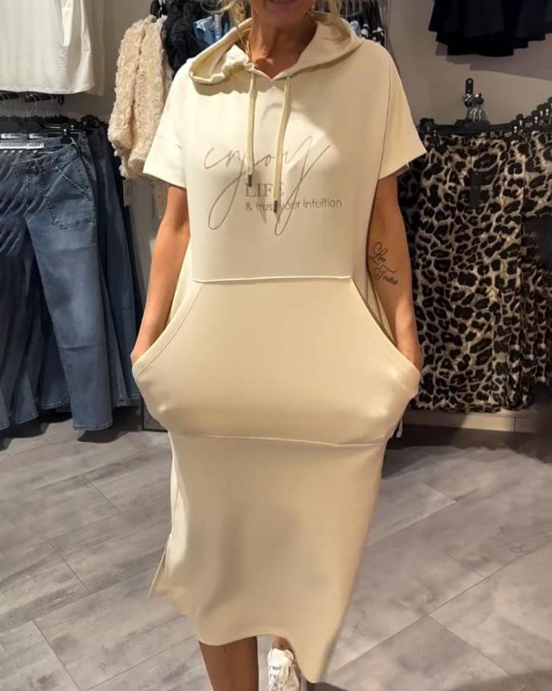 Kayleigh™ Drawstring Hoodie Dress