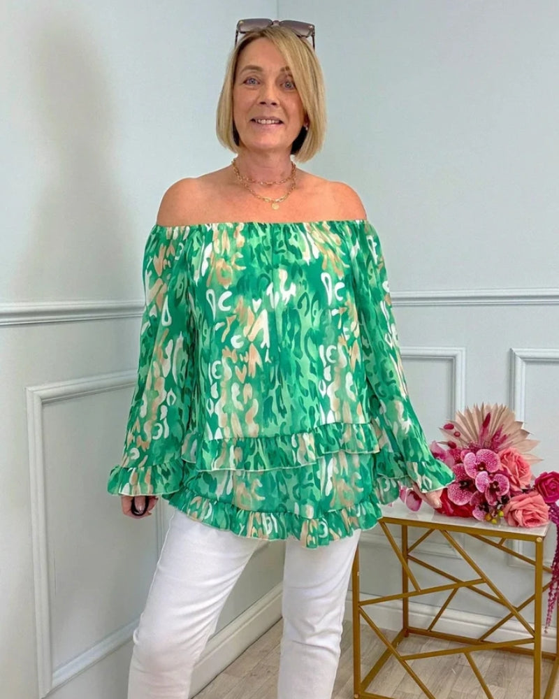 ORALIE - STYLISH FLORAL BLOUSE