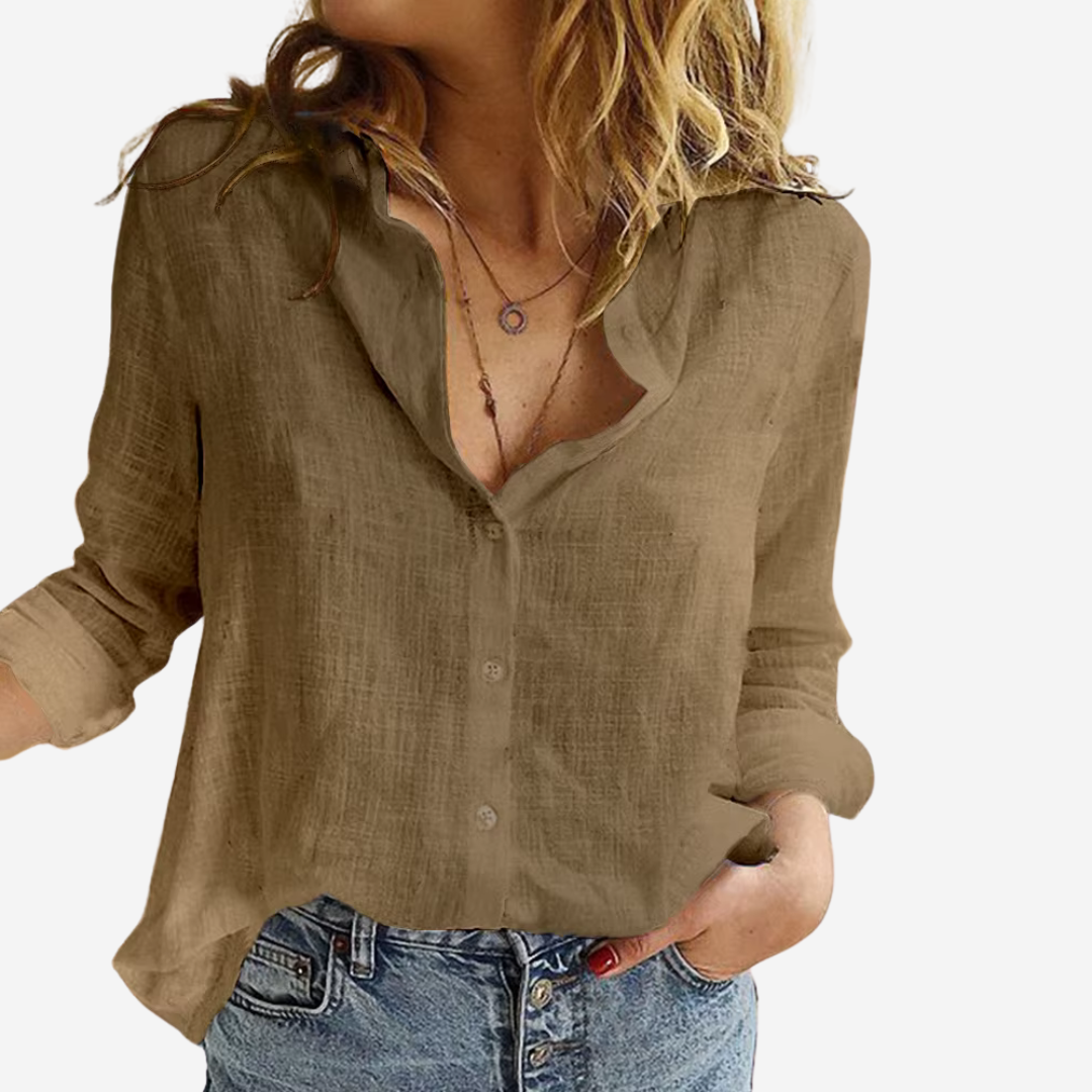 Kaylinn™ - Women's blouse from linen blend