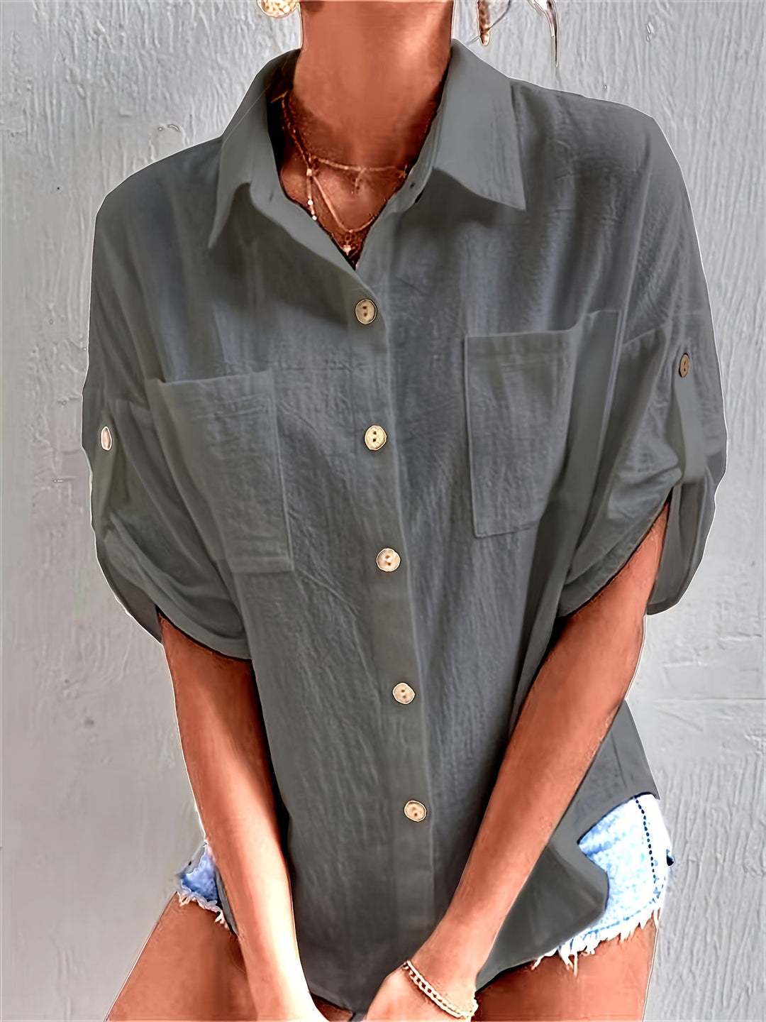 Ellie™ – Casual Linen Shirt
