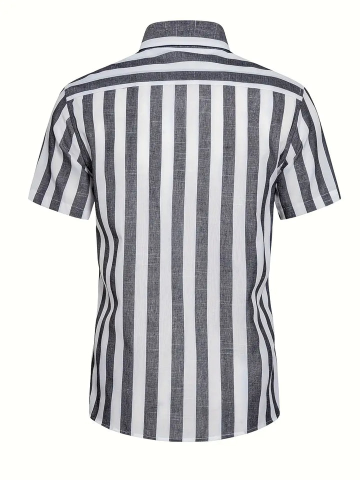Liam™ - Casual Short Sleeve Striped Shirt