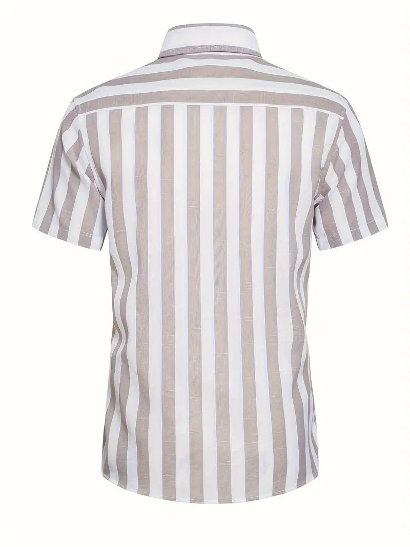 Liam™ - Casual Short Sleeve Striped Shirt