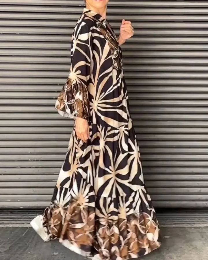 VALIRIA - FLOWY PRINTED DRESS