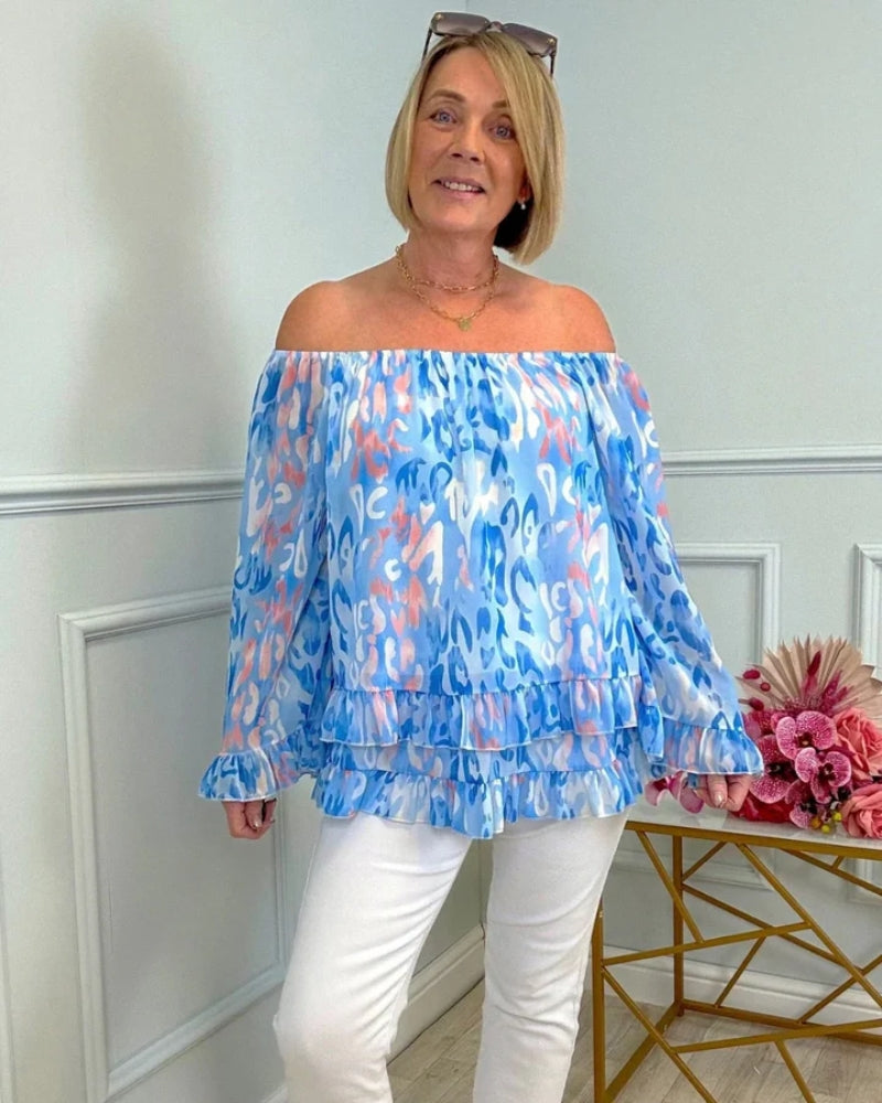 ORALIE - STYLISH FLORAL BLOUSE