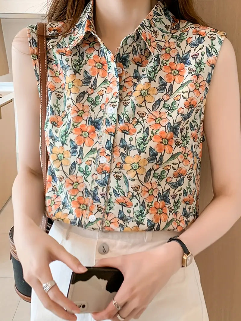 Amelia™ – Elegant Floral Top