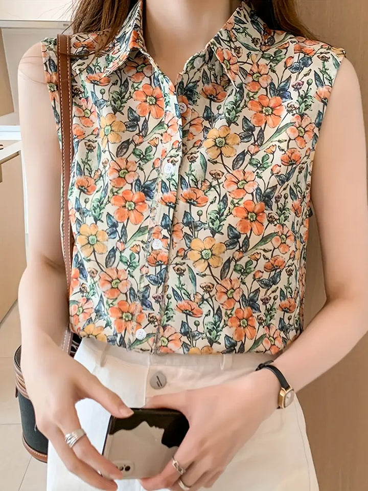 Amelia™ – Elegant Floral Top