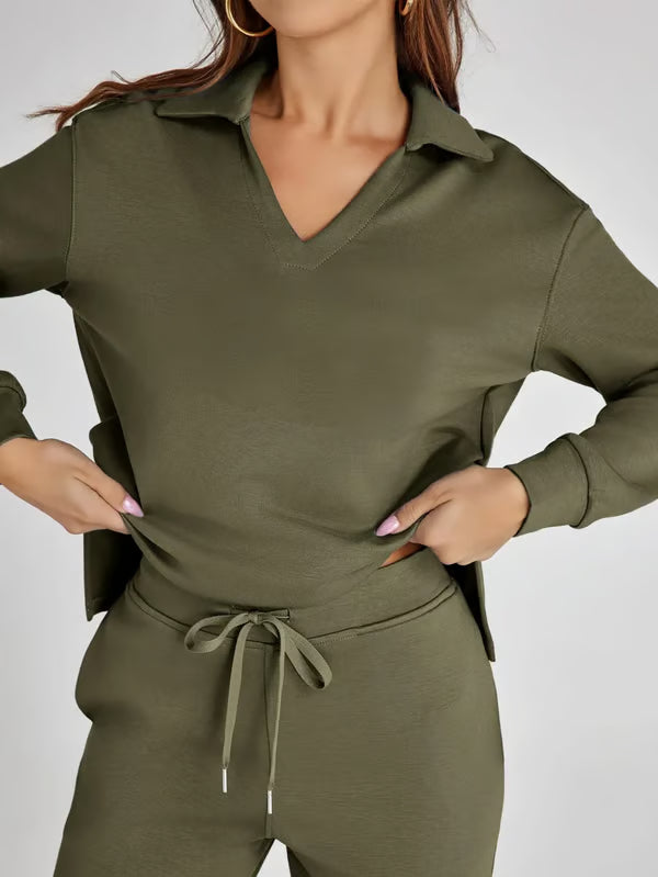 Abby  | Fall Transition 2-Piece Set - Breathable & Wrinkle Resistant