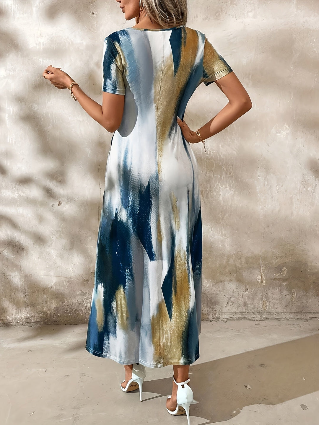 Olivia™ - Elegant Tie-Dye Dress
