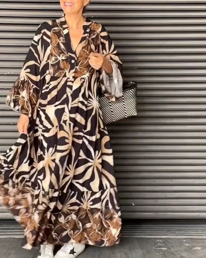 VALIRIA - FLOWY PRINTED DRESS