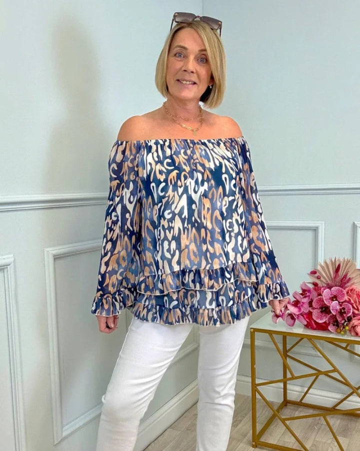 ORALIE - STYLISH FLORAL BLOUSE