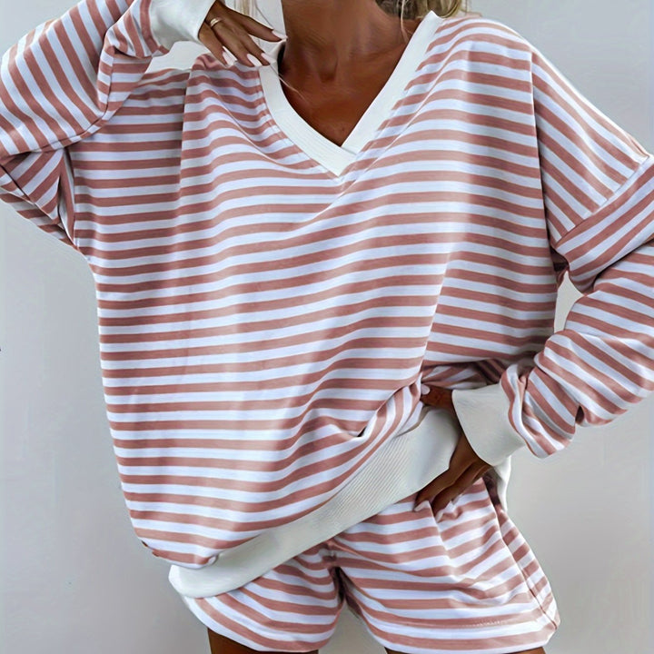 Brooklyn™ – Casual Striped Lounge Set