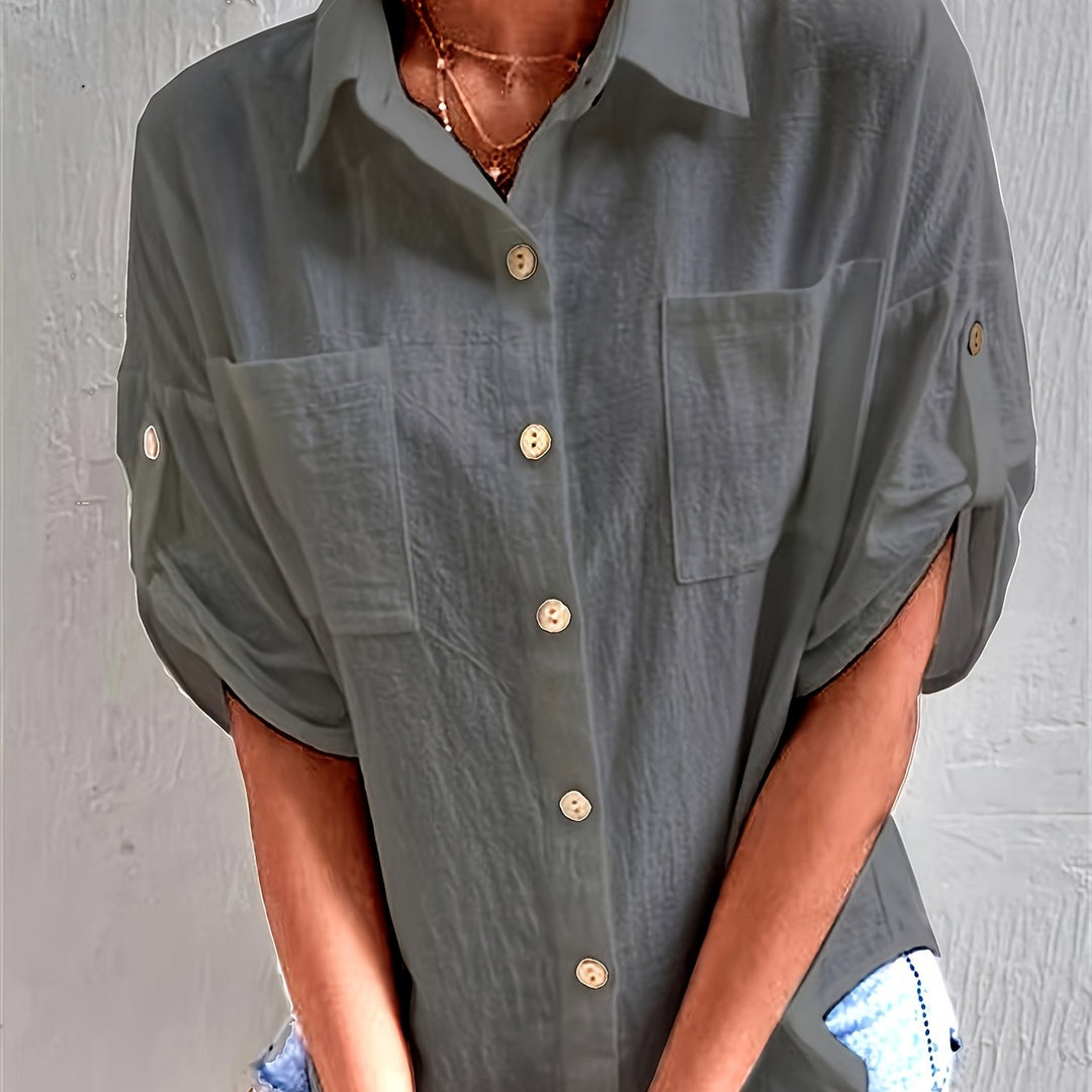 Ellie™ – Casual Linen Shirt