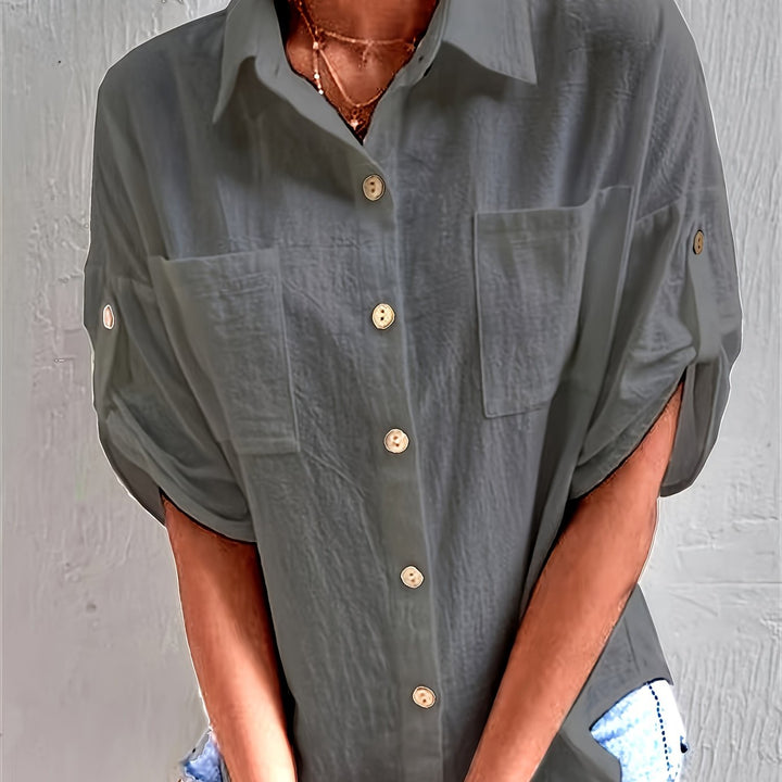 Ellie™ – Casual Linen Shirt