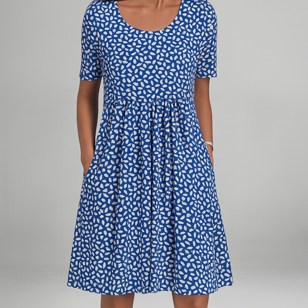 Yvette - Elegant dress with floral pattern