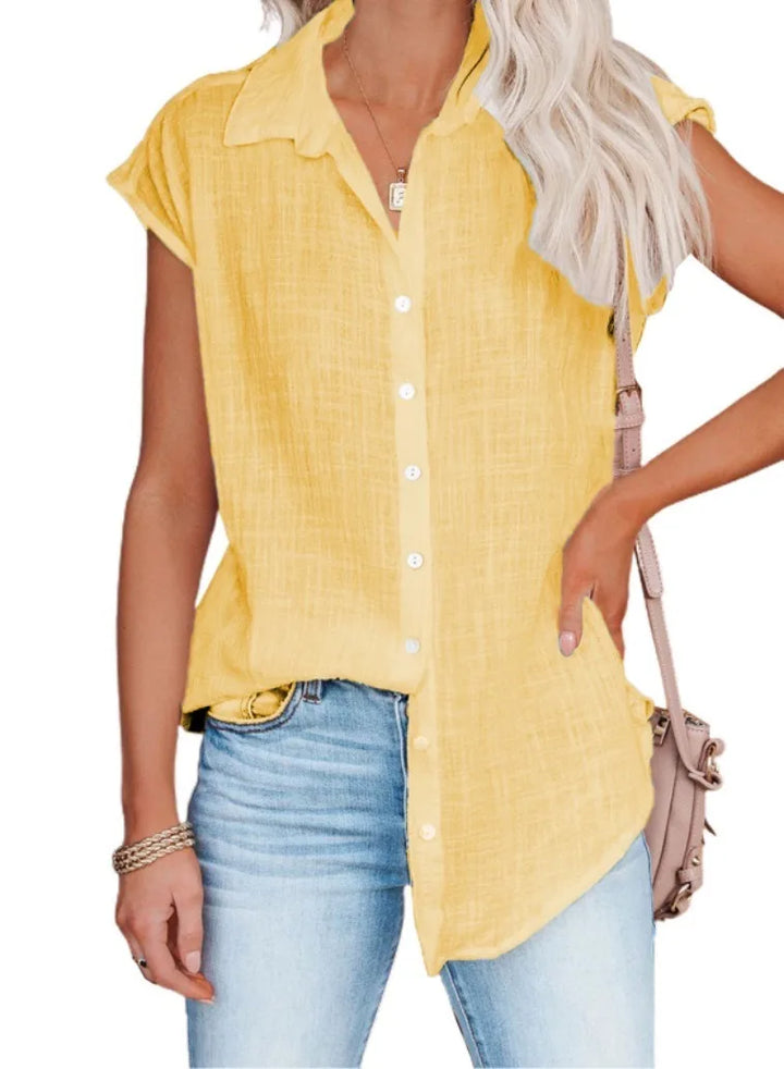 EVERYDAY BUTTON-UP BLOUSE