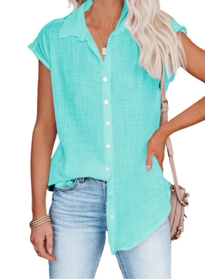 EVERYDAY BUTTON-UP BLOUSE