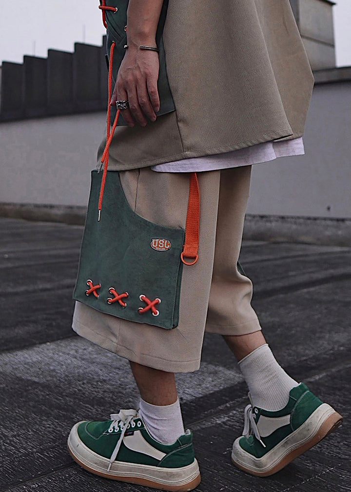 Ethro - Casual Pockets Oversized Cotton Mens Shorts