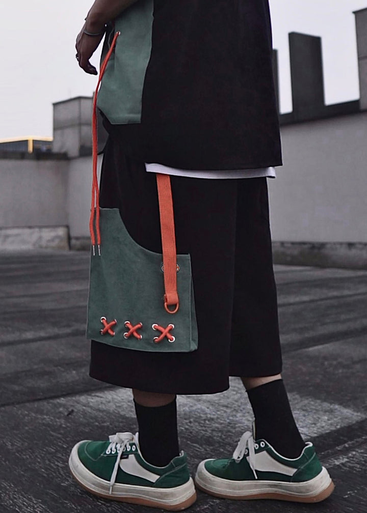 Ethro - Casual Pockets Oversized Cotton Mens Shorts