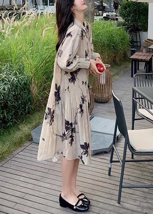 Long Dresses Lantern Sleeve