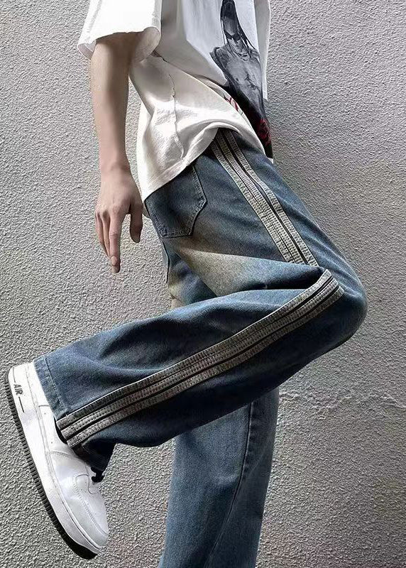 Cameron - Cool Pockets Patchwork Denim Pants Men