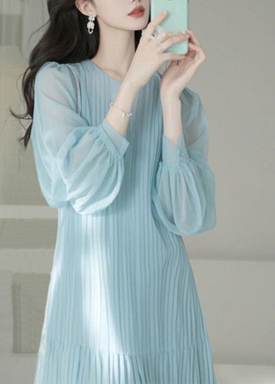 O-Neck Cinched Maxi Dresses Spring