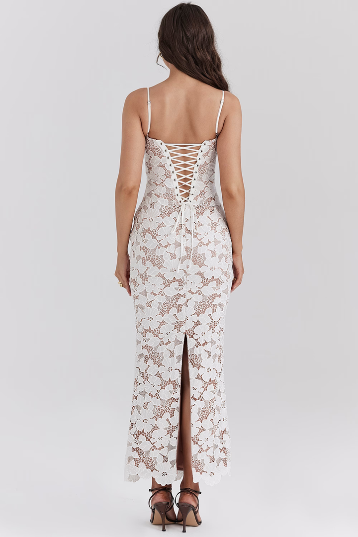 EVANGELINE EMBROIDERED MAXI