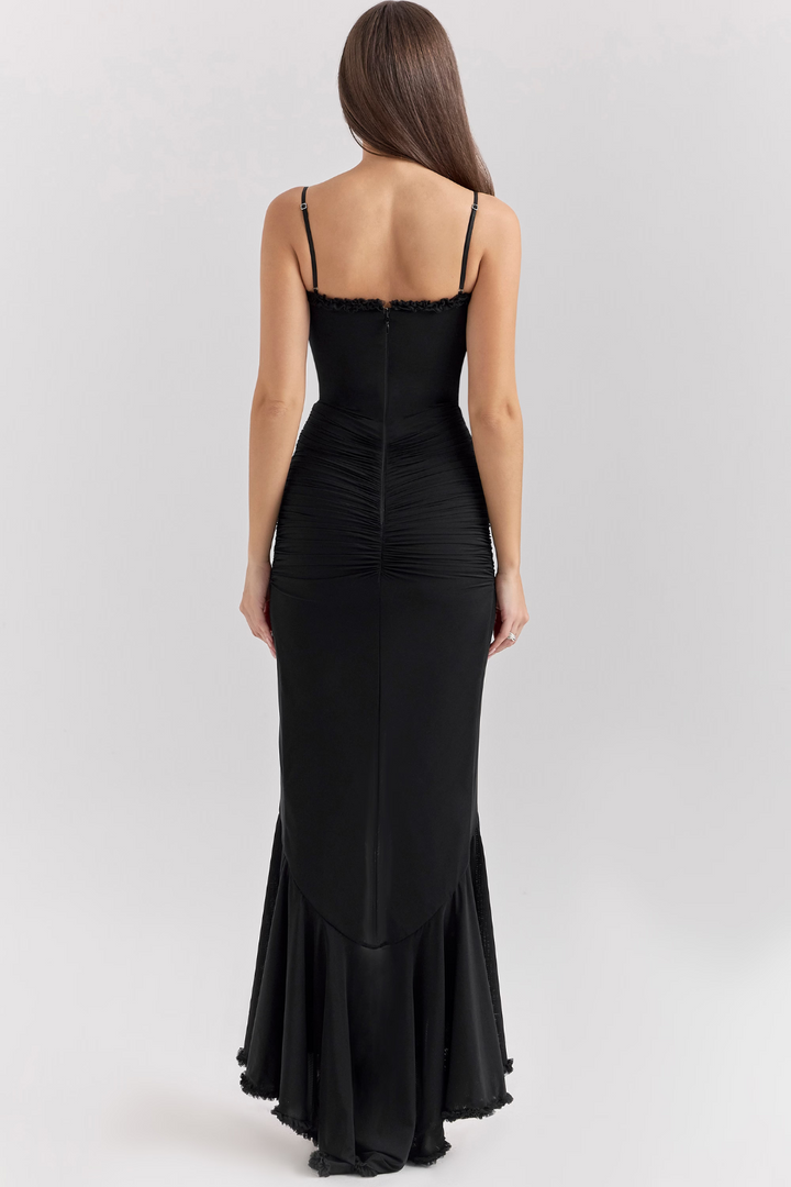 VOLARE RUFFLE GOWN