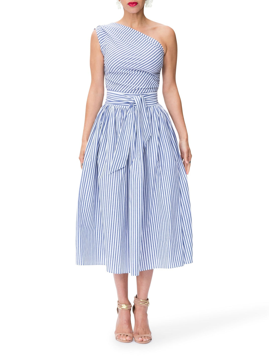 Avery™ - Premium Linen Striped Maxi Dress