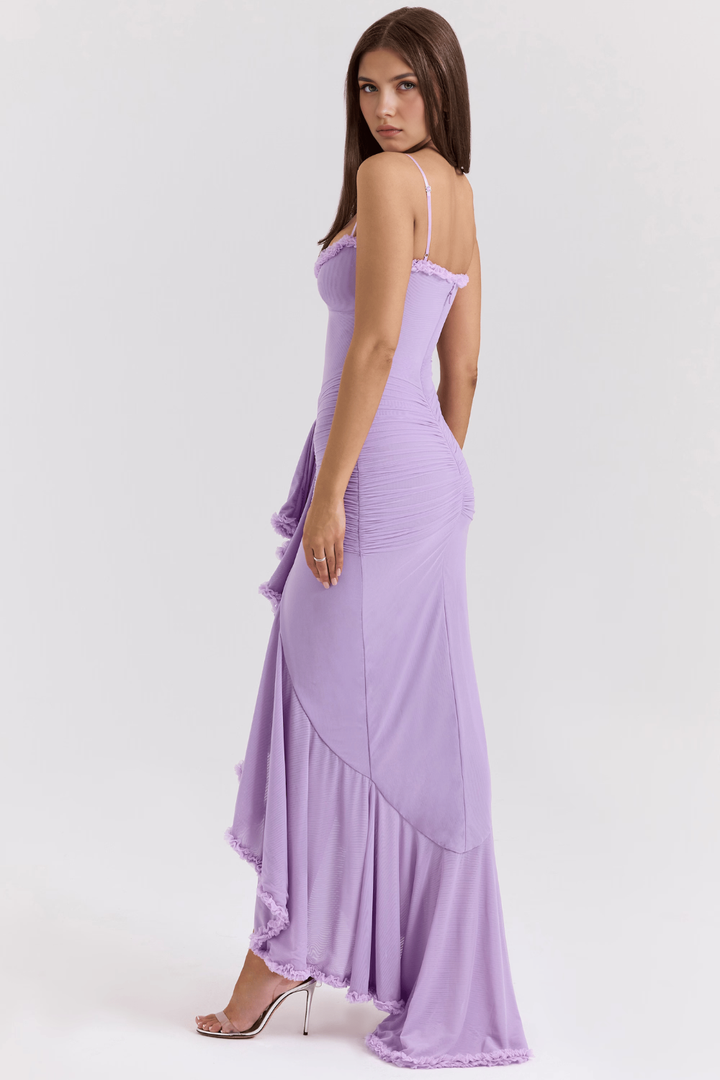 VOLARE RUFFLE GOWN