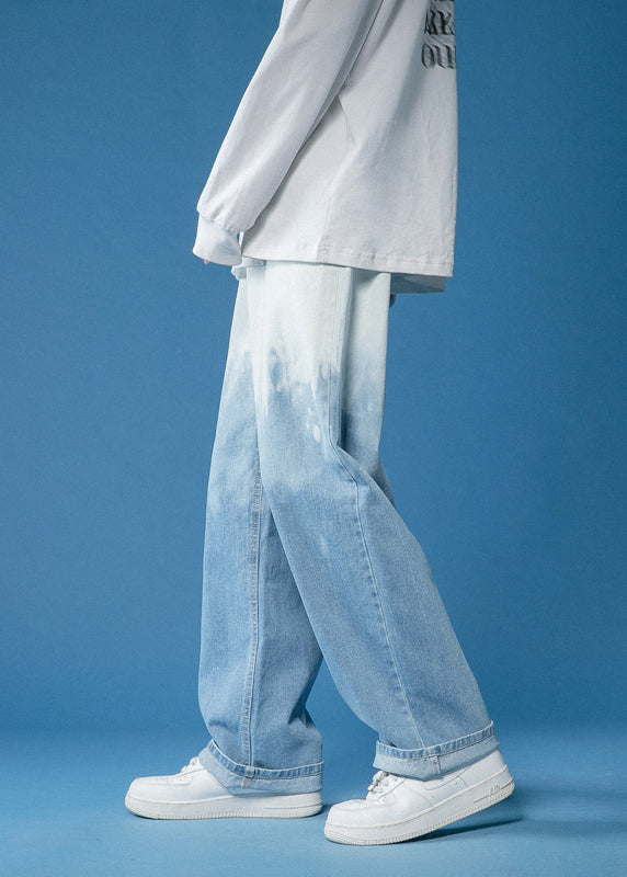 Taylor - Fashion Gradient Pockets Denim Mens Pants