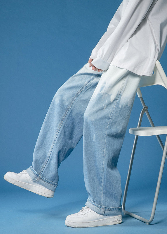 Taylor - Fashion Gradient Pockets Denim Mens Pants