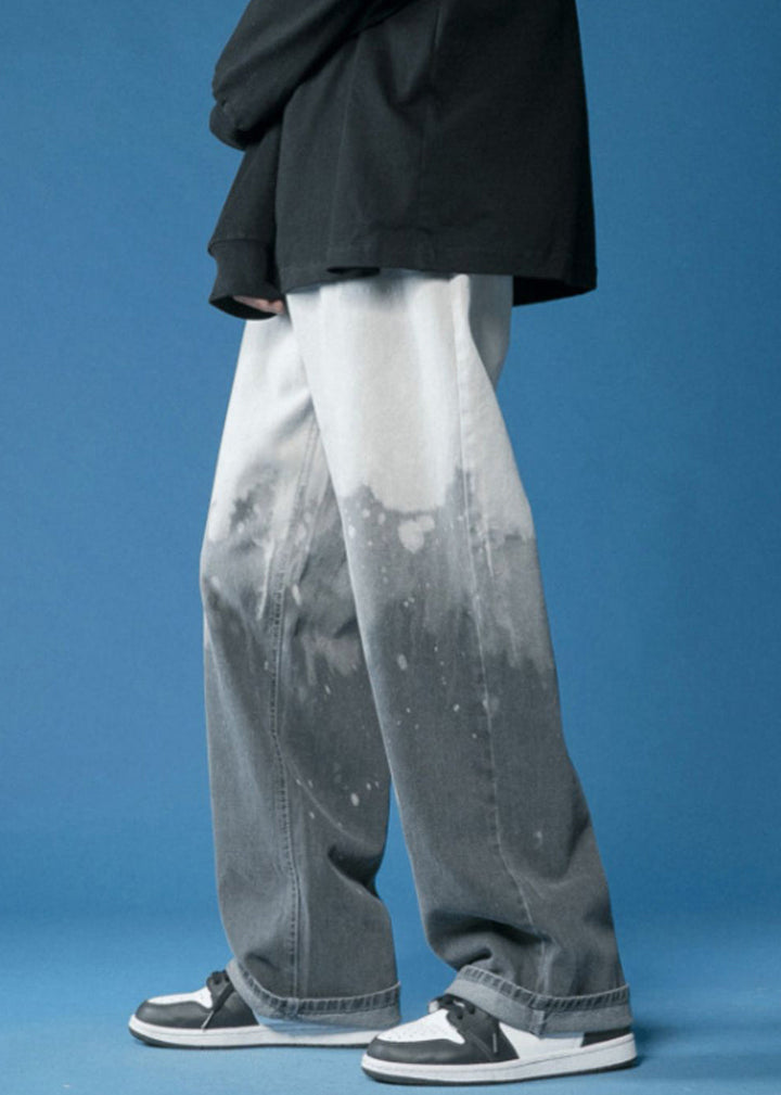 Taylor - Fashion Gradient Pockets Denim Mens Pants