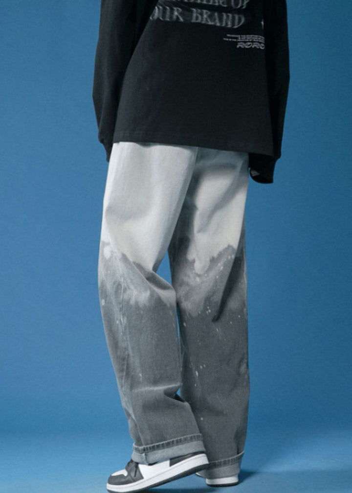 Taylor - Fashion Gradient Pockets Denim Mens Pants