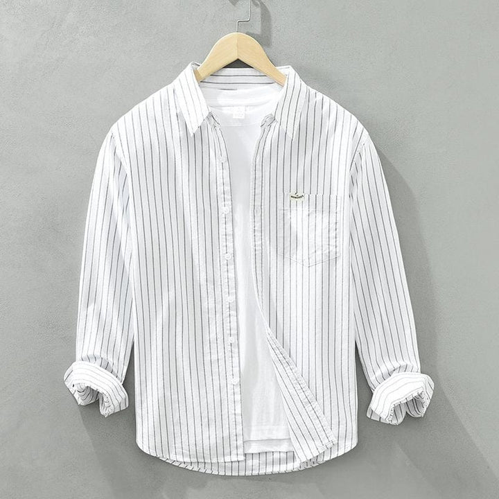 Marea Striped Shirt in Premium Linen